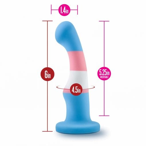 Avant Pride P2 True Blue Silicone Dildo - Image 7