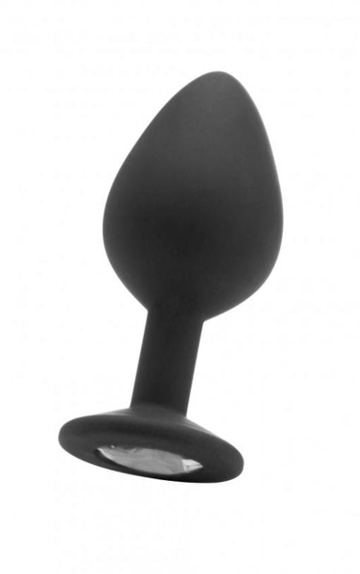 Large Diamond Butt Plug - Black