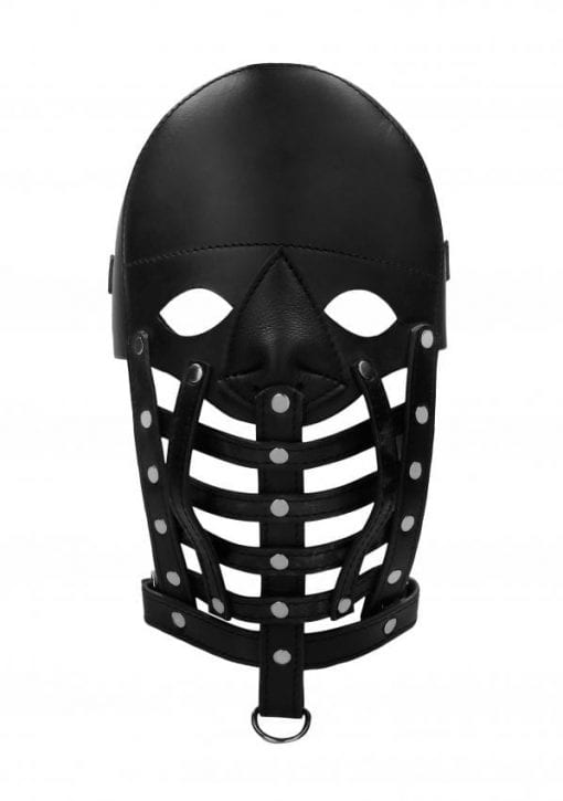 Leather Male Mask - Black