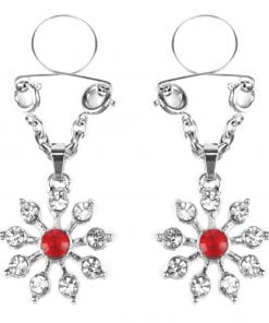 Ruby and Diamond Star Nipple Jewellery