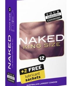 Four Seasons Naked King Size Condom 12 Pc
