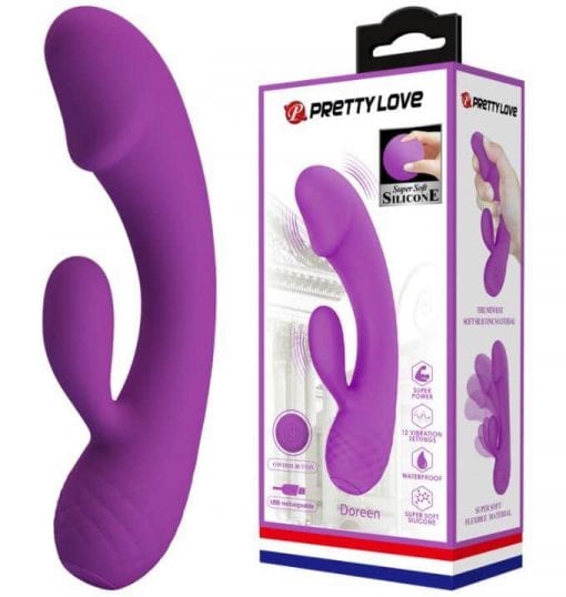 Rechargeable Rabbit Vibe "Doreen" Purple