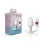 Cheeky Charms Silver Anchor Butt Plug  w Clear and Teal Jewel Kit - Image 3