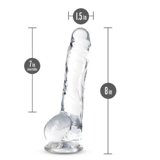 Naturally Yours 8" Crystaline Dildo Diamond - Image 4