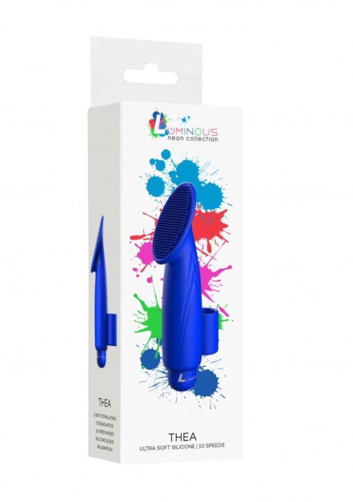Thea - ABS Bullet With Silicone Sleeve - 10-Speeds - Royal Blue