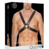 Mens Large Buckle Harness - One Size - Black