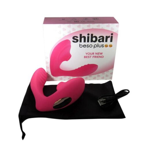 Shibari Beso Plus G-Spot and Clitoral Vibrator Pink - Image 3