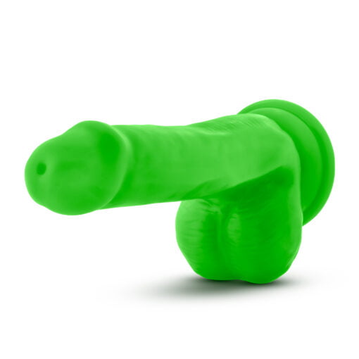 Neo Dual Density Cock With Balls 6in Neon Green - Image 4