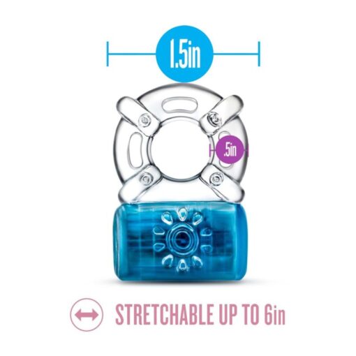 Play with Me Pleaser Rechargeable C Ring Blue - Image 3