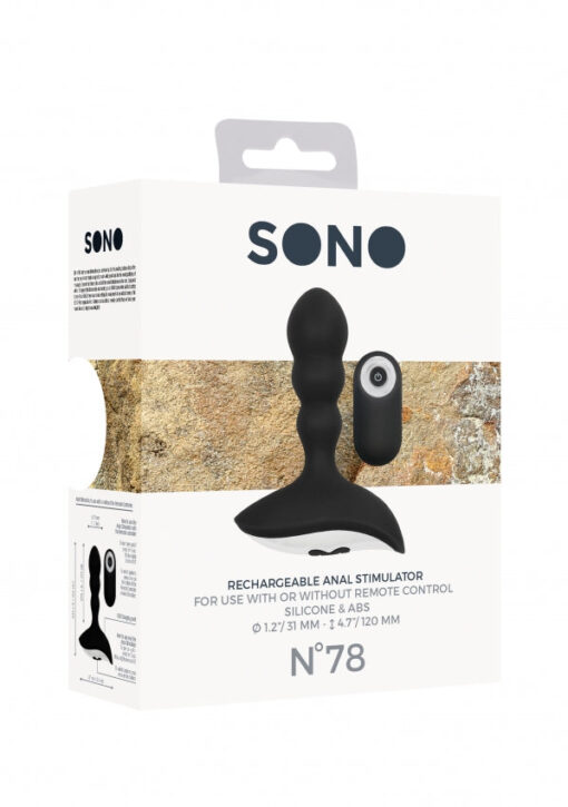 No 78 - Rechargeable Anal Stimulator - Black