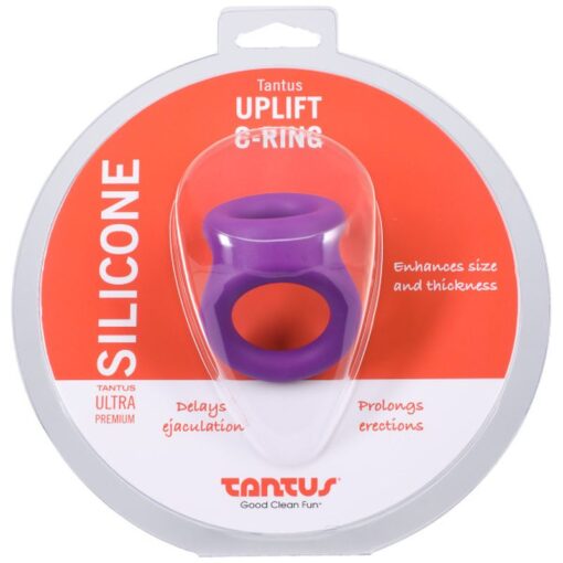 Uplift Silicone Cock Ring Lilac - Image 5