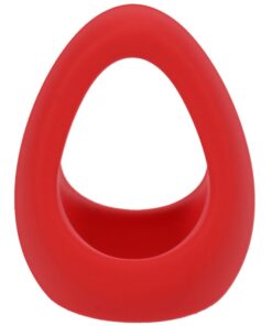 Stirrup Silicone Cock Ring Crimson
