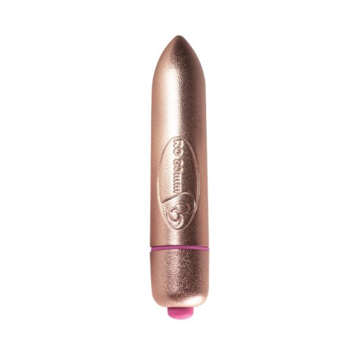 RO-80mm 7 Speed Precious Rose Gold Vibrating Bullet - Image 3