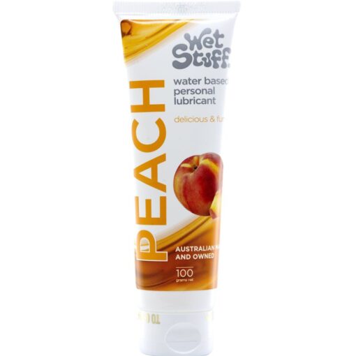 Wet Stuff Peach Water Based Flavoured Lubricant Tube 100g