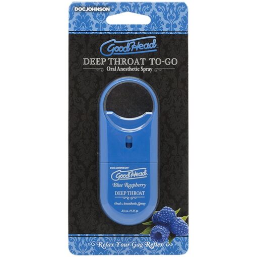 GoodHead To-Go Deep Throat Spray Blue Raspberry 9ml - Image 2