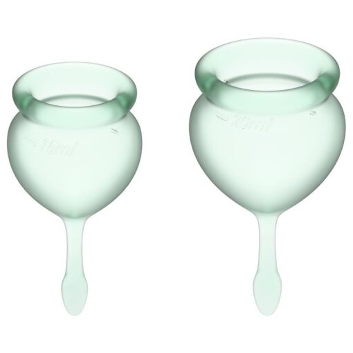 Feel Good Menstrual Cup Light Green 2pcs