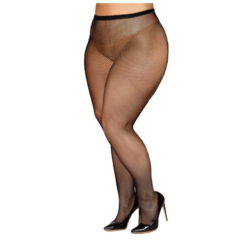 Dreamgirl Basic Fishnet Pantyhose Black - Image 3