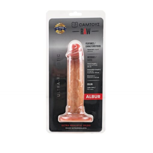 Ultra Realistic 20cm Silicone Dildo Albur - Image 3