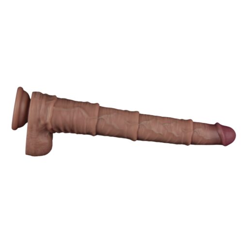 16in Dual Layered Bendable Silicone Cock XXL - Image 3