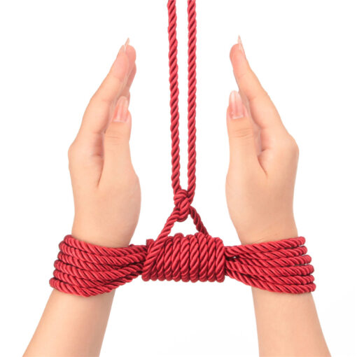 Rebellion Reign Crimson Silky Bondage Rope Red - Image 2