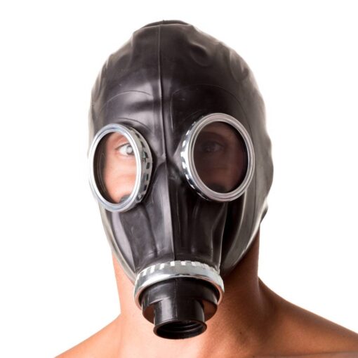 Classic 80s Fetish Rubber Gas Mask - Image 2