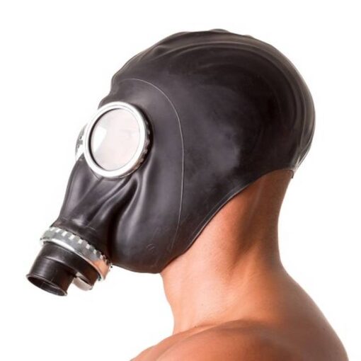 Classic 80s Fetish Rubber Gas Mask - Image 3