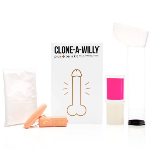 Clone a Willy Plus Balls Kit Hot Pink