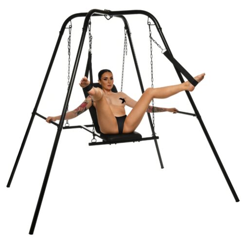 Throne Adjustable Sex Sling with Stand - Image 2